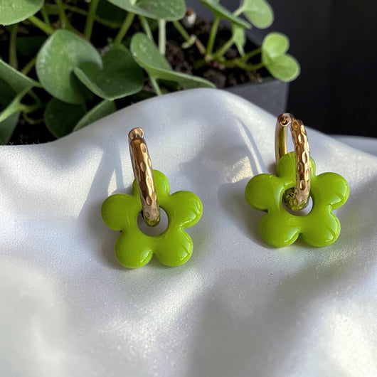 Fleurs Unies Vert Anis
